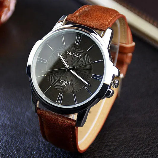 YAZOLE  Fashion Quartz Watch  Luxury Male Clock Business Mens Wrist Watc 