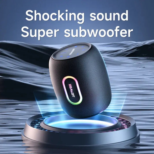 Zealot S64 Shocking Sound Super Subwoofer Bluetooth Speaker with RGB Light, S64 - UTrano