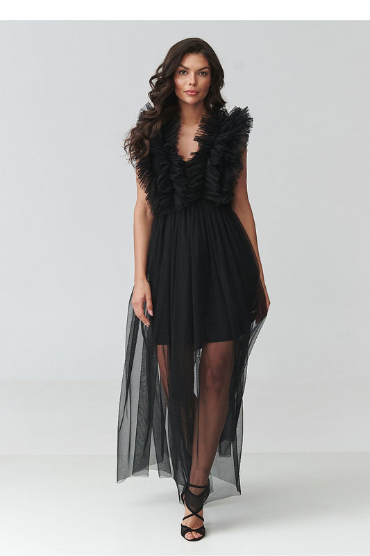  Evening dress model 228316 Makadamia 