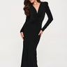  Long dress model 232510 Makadamia 