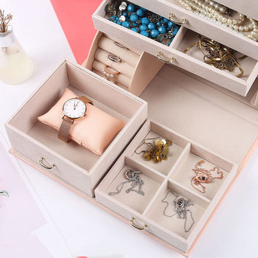 Multilayer Packaging Jewelry Necklace Bracelet Earrings Jewelry Box  