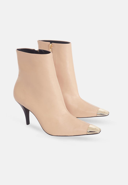 Inga Calf Leather Ankle Boots Inga – 8.7Cm Heeled Pointed-Toe